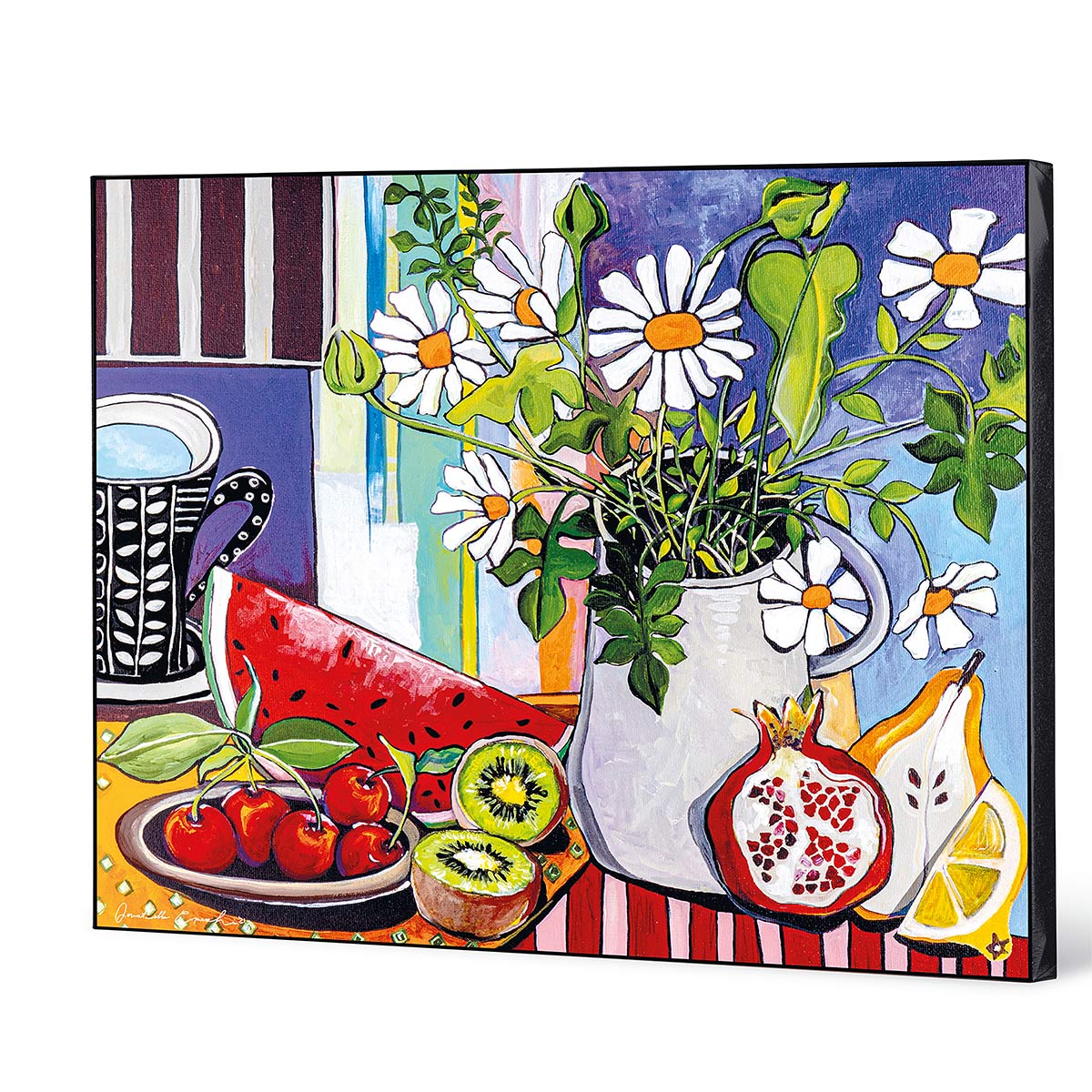 Tela "Fiore e Frutta" 120X100